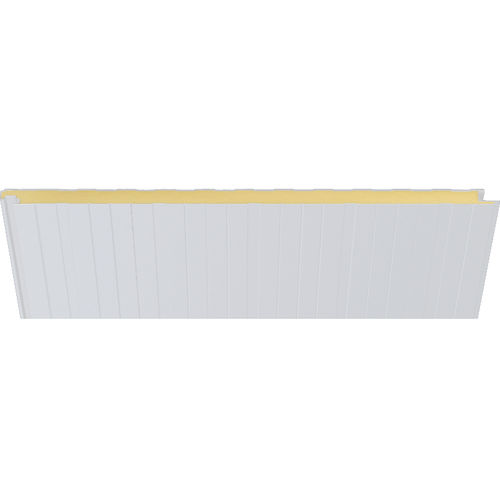 Сэндвич-панель для фасада - 1000 BLANCO OSTRA - HIANSA PANEL S.A - для кровли / для стены / поверхность из стали