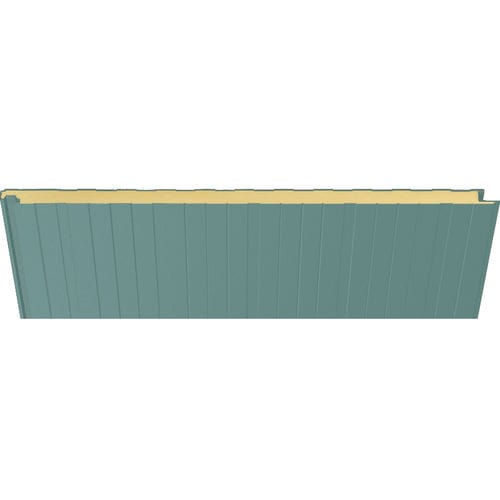 Сэндвич-панель для фасада - 3001 VERDE CLARO - HIANSA PANEL S.A - для кровли / для стены / поверхность из стали