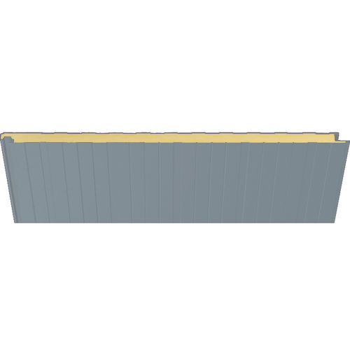 Сэндвич-панель для фасада - 9007 HIANSA METALLIC - HIANSA PANEL S.A - для кровли / для стены / поверхность из стали