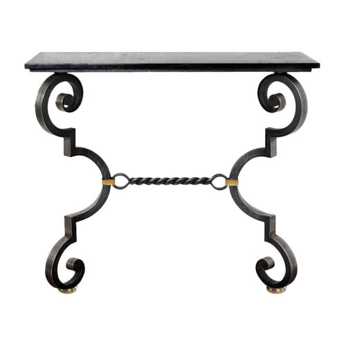 Классический стол-консоль - VOLUTE  - Mobilier De Style - из латуни / из кованого железа / из стали