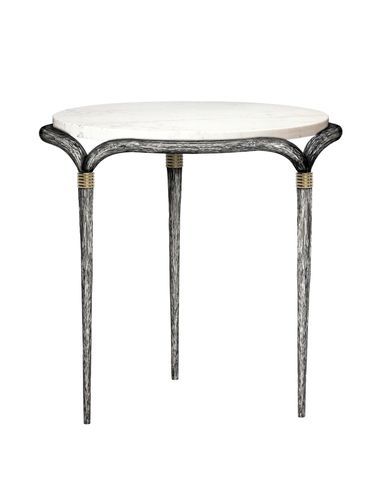 Современный столик на одной ножке - ETHNIC - Mobilier De Style - из алюминия / из латуни / из мрамора