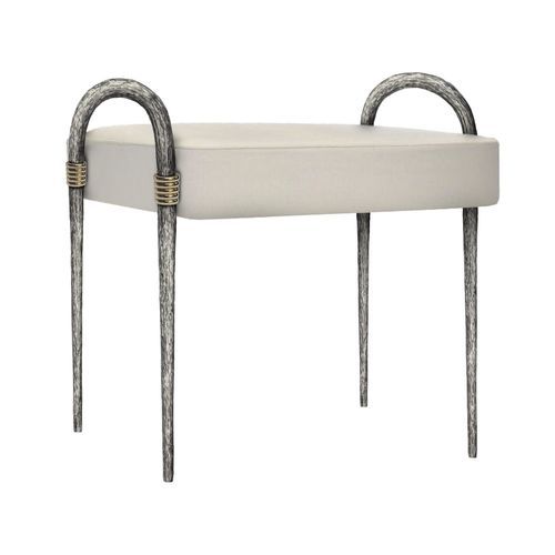 Современная скамейка - ETHNIC - Mobilier De Style - из алюминия / из латуни / из ткани