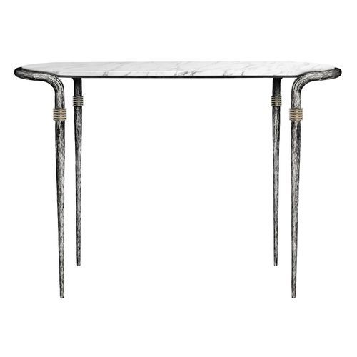 Современный стол-консоль - ETHNIC - Mobilier De Style - из алюминия / из латуни / из матового алюминия