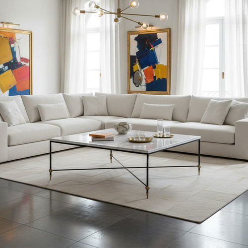 Современный журнальный столик - BARON - Mobilier De Style - из железа / из кованого железа / из мрамора