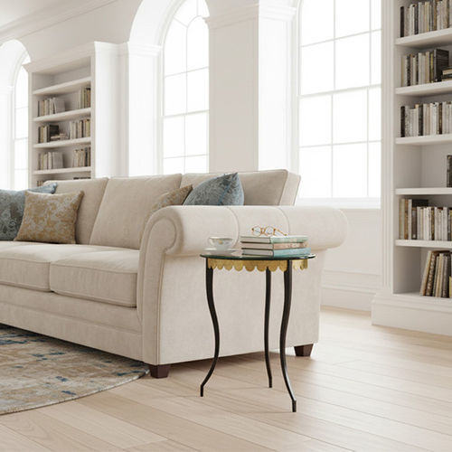 Современный столик на одной ножке - JOSEPHINE - Mobilier De Style - из кованого железа / из стекла / из камня
