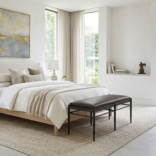 Классическая прикроватная скамья - CESAR - Mobilier De Style - из кованого железа / из стали / из ткани