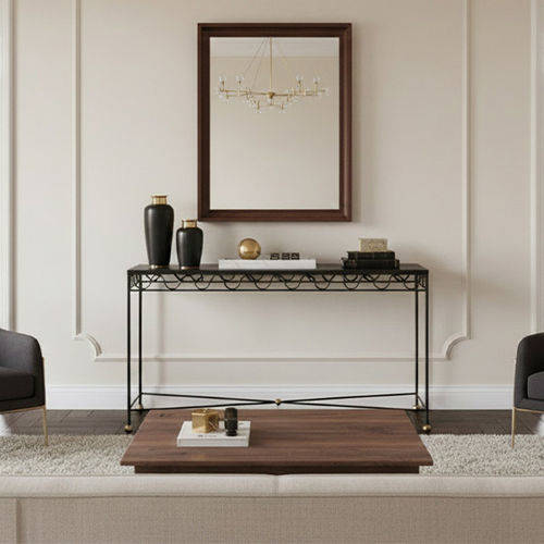 Современный стол-консоль - DUCHESSE - Mobilier De Style - из железа / из кованого железа / из мрамора