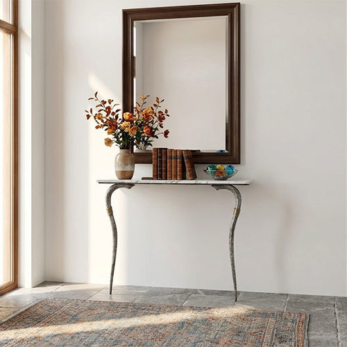 Современный стол-консоль - ETHNIC - Mobilier De Style - из алюминия / из латуни / из мрамора