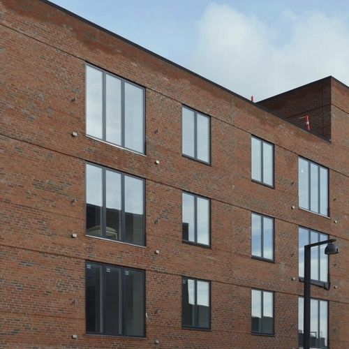 Облицовочный кирпич из клинкера - RT 418 - Randers Tegl A/S - терракотовый / для наружного применения / приклеиваемый