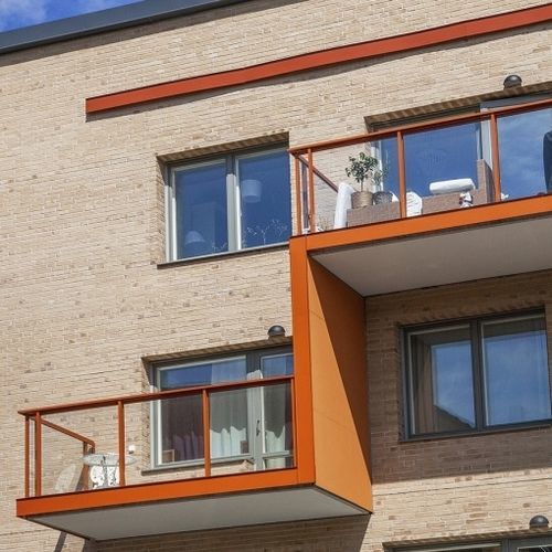 Облицовочный кирпич из клинкера - RT 433 - Randers Tegl A/S - терракотовый / для наружного применения / приклеиваемый