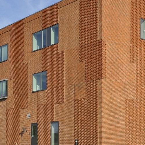 Облицовочный кирпич из клинкера - RT 483 - Randers Tegl A/S - терракотовый / для наружного применения / приклеиваемый