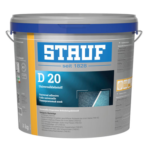 Тестообразный клей для настила - D 20 - Stauf Klebstoffwerk GmbH - из полиуретана / для бетона / для дерева