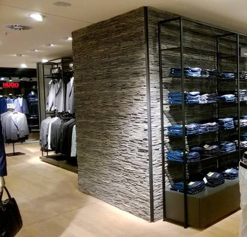 Облицовочная пластина из восстановленного камня - MONTE NEGRO - Wild stone - внутренняя / для наружного использования / текстурированная