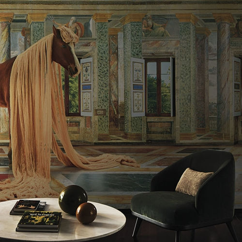 Современный обои - THE LADY BABY - LondonArt Wallpapers - виниловый / из ПВХ / с викторианским мотивом