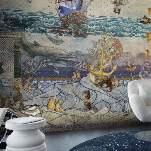 Современный обои - ATLANTIS - LondonArt Wallpapers - из нетканых материалов / из ПВХ / ар-нуво