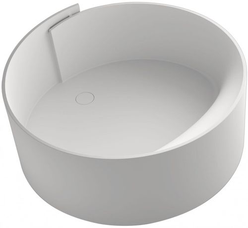 Круглая ванна - AFFETTO: C1809K - JACOB DELAFON - островная / из Solid Surface / белая