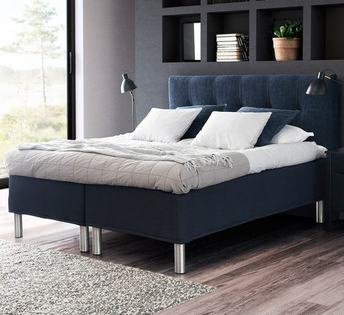Двуспальная кровать - PRESTIGE NORDIC - Jensen - современная / обитая / с изголовьем