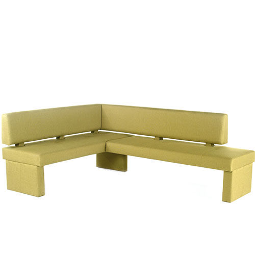 Современная скамейка для сада - DOMINO - Standard Furniture Factory Sarajevo - из ткани / со спинкой / обитая