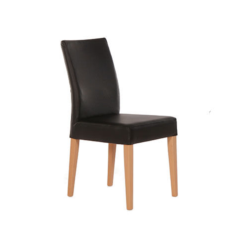 Современный cтул - CORA - Standard Furniture Factory Sarajevo - для интерьера / из кожи / с основанием из древесины