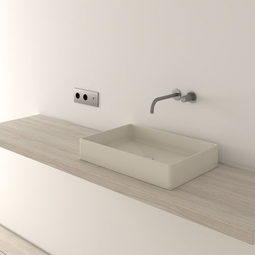 Настольная раковина - LC3M - ICÓNICO - из Solid Surface / прямоугольная / современная