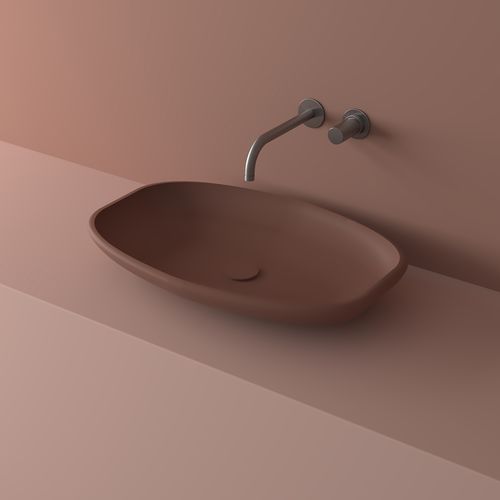 Настольная раковина - LO2L - ICÓNICO - из Solid Surface / современная