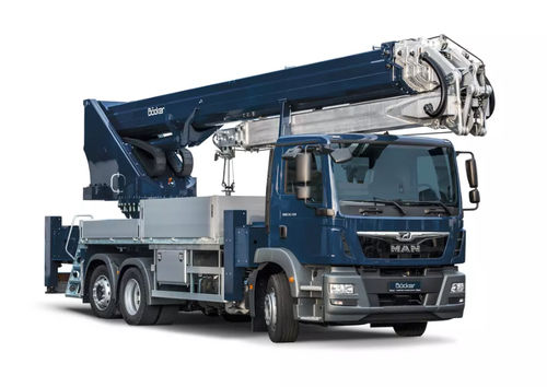 Подъемный кран на грузовике - AK 52 - Böcker Maschinenwerke GmbH - компактный формат / телескопический / с подъемной стрелой