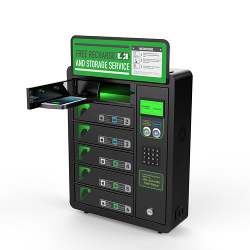 Станция подзарядки для мобильного телефона - COMPACT BOX - Plug-in mobile srl - защищенный
