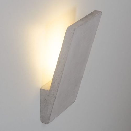 Современный настенный светильник - IRMA - Living Concrete Ltd - для интерьера / из бетона / прямоугольный