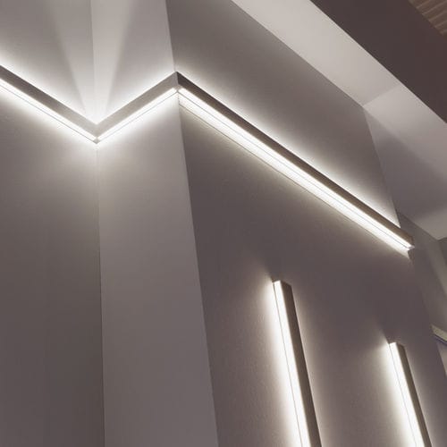 Выступающий осветительный профиль - ARCHITECTURE - millelumen - LED / модульный / для профессионального использования