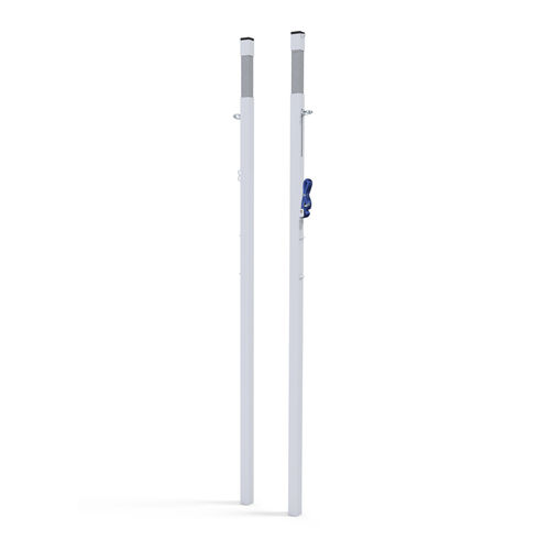 Закрепленная стойка для бадминтона в гильзах - S27220 - SODEX SPORT - из стали / белая / с порошковым покрытием