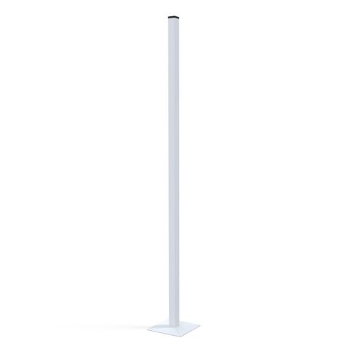 Закрепленная стойка для бадминтона в гильзах - S27008 - SODEX SPORT - из стали / белая / с порошковым покрытием