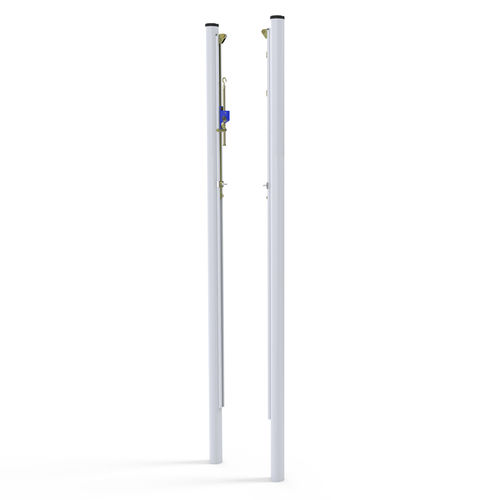 Закрепленный волейбольный столб в гильзах - S30161 - SODEX SPORT - из оцинкованной стали / белый / с порошковым покрытием