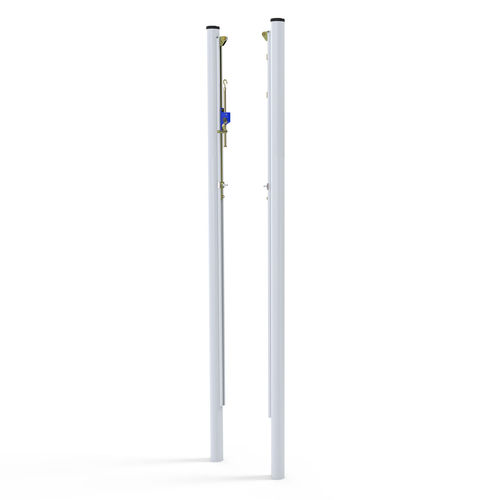 Закрепленный волейбольный столб в гильзах - S30161 - SODEX SPORT - из оцинкованной стали / белый / с порошковым покрытием