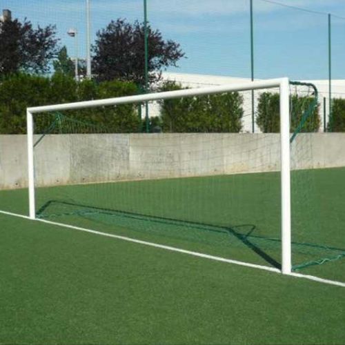 Футбольные ворота из оцинкованной стали - S12120 - SODEX SPORT - закрепленное в гильзах / белое / с порошковым покрытием
