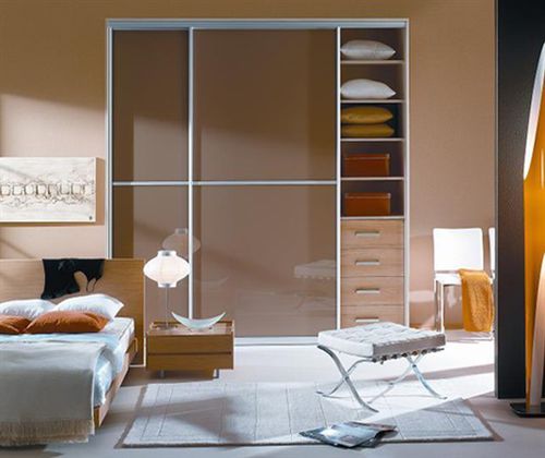 Дверь для шкафа из фанерованной древесины - MODERN - Dayoris doors - створчатый / застекленный / двойные створки