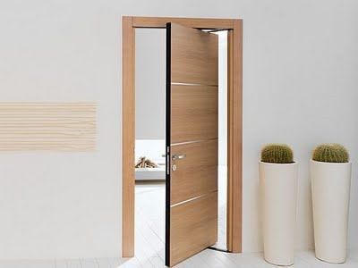 Пламестойкая дверь - MODERN : CONTEMPORARY - Dayoris doors - для интерьера / из ламината / створчатая