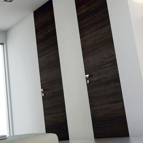 Дверь для интерьера - ITALIAN : FLOOR TO CEILING - Dayoris doors - из фанерованной древесины / из ламината / створчатая