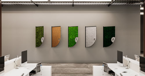 Настенная акустическая панель - COMMA - Greenmood - из фетра / из пробкового дерева / из стабилизированного мха