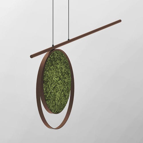 Подвесной акустический баффл - TAIL - Greenmood - из стабилизированного мха / с закрепленными растениями / декоративный