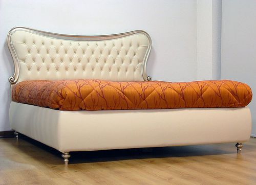 Кровать размер king size - LUCIA - VAMA Divani - стилизованная / обитая / с изголовьем