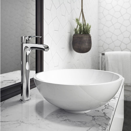 Настольная раковина - ILEANA® - JACUZZI - из Solid Surface / глянцевая / круглая