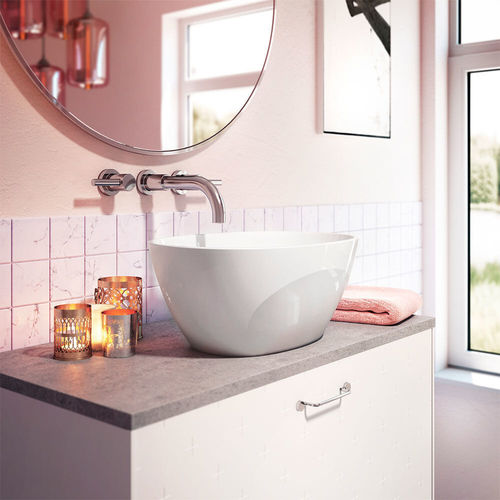 Настольная раковина - CONTENTO® - JACUZZI - из Solid Surface / глянцевая / овальная