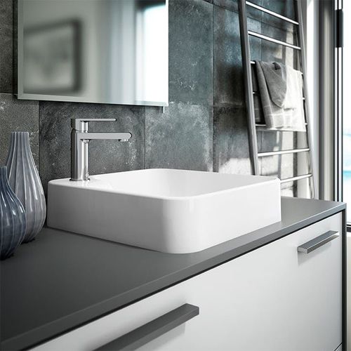 Настольная раковина - NERINA® - JACUZZI - из Solid Surface / квадратная / 1 отверстие