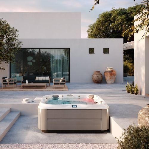 Каркасная спа-ванна - J-375™ - JACUZZI - квадратная / угловая / 6 мест