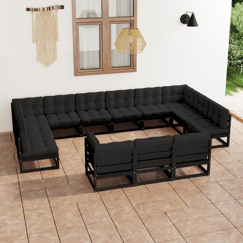 Современная мебель для сада - vidaXL 13-tlg : 3077288 - desayo - из сосны / из цельной древесины / из ткани