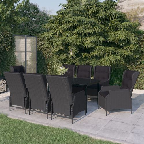 Современный комплект стол - стулья - vidaXL 9-tlg : 3099642 - desayo - для сада / для террасы / из ткани