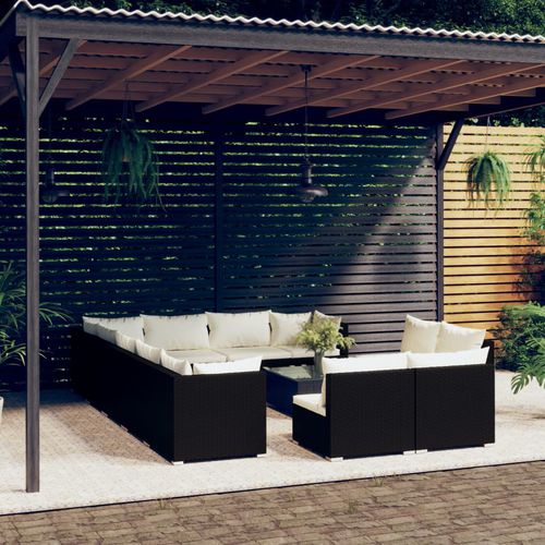Современная мебель для сада - vidaXL 13-tlg : 3102847 - desayo - из синтетического ротанга / из стали, покрытой порошком / из ткани