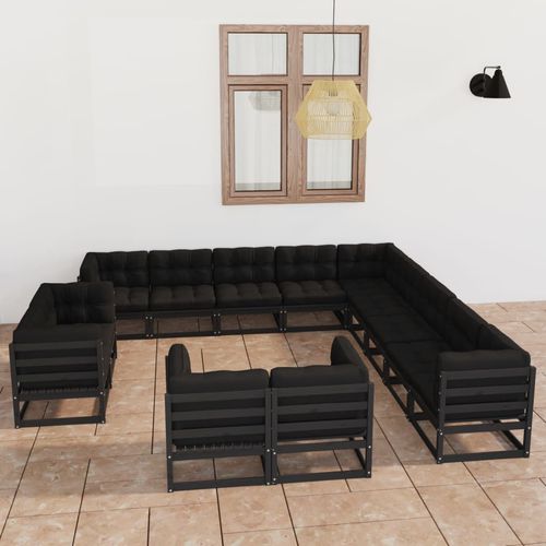 Современная мебель для сада - vidaXL 13-tlg : 3077018 - desayo - из ткани / из цельной древесины / из сосны