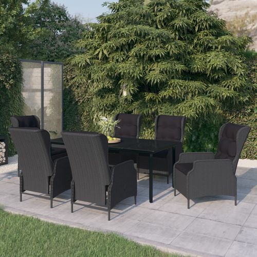 Современный комплект стол - стулья - vidaXL 7-tlg : 3099641 - desayo - для сада / для террасы / из стали, покрытой порошком