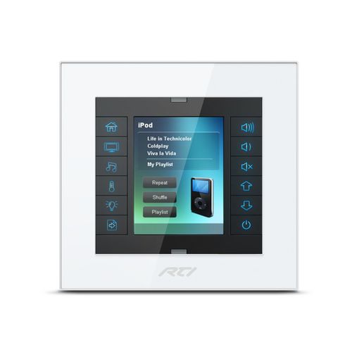 Сенсорный экран для аудио системы домашней автоматизации - KX2 - Remote Technologies Incorporated (RTI) - для мультимедийных систем / настенный